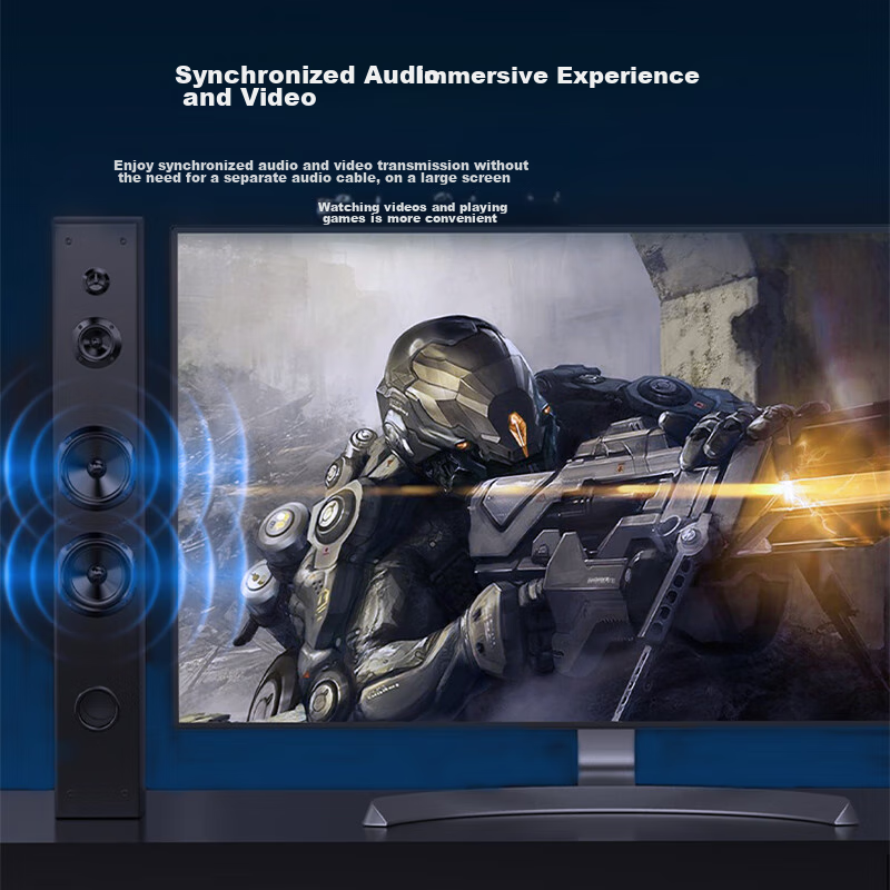 Biaze DP to HDMI One-To Converter Docking Station, 4K 60Hz, Supports Multi-Scree...