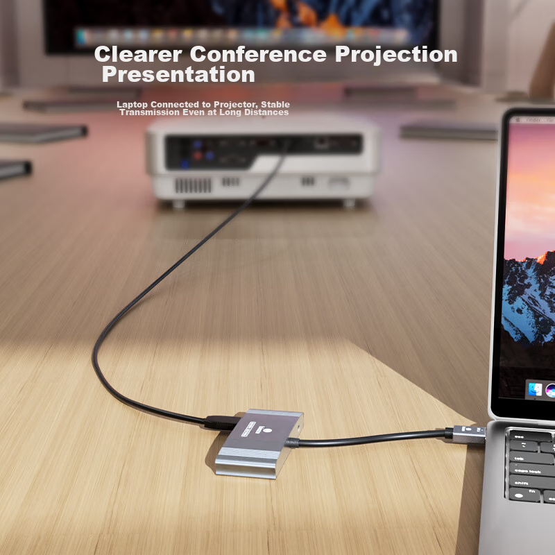 Biaze DP to HDMI One-To Converter Docking Station, 4K 60Hz, Supports Multi-Scree...