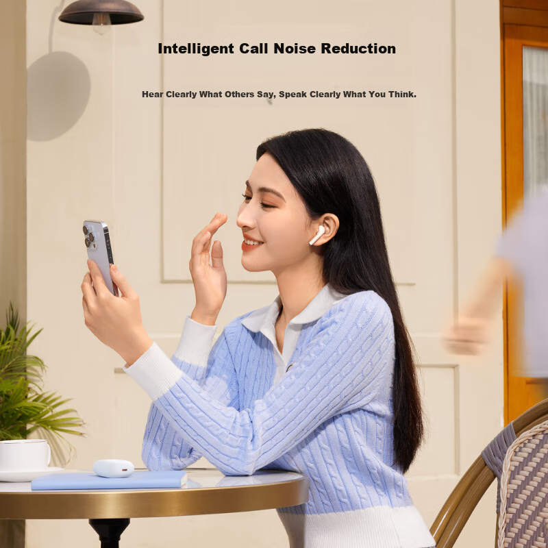 Baseus W04 Upgraded 2025 Version, True Wireless Bluetooth Earphones, Semi-In Cal...