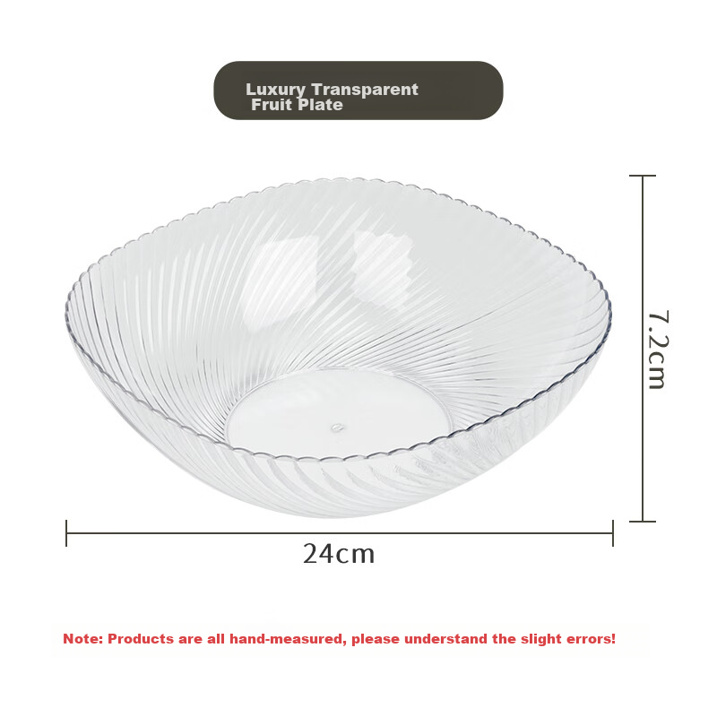 Baijie Fruit Plate, Snack Tray, Home Use Fruit Dish, Living Room Dried Fruit Pla...