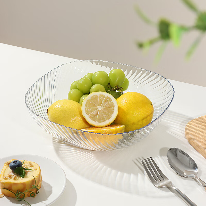 Baijie Fruit Plate, Snack Tray, Home Use Fruit Dish, Living Room Dried Fruit Pla...