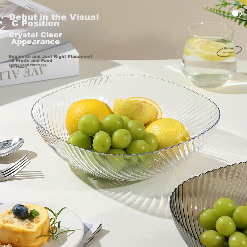 Baijie Fruit Plate, Snack Tray, Home Use Fruit Dish, Living Room Dried Fruit Pla...