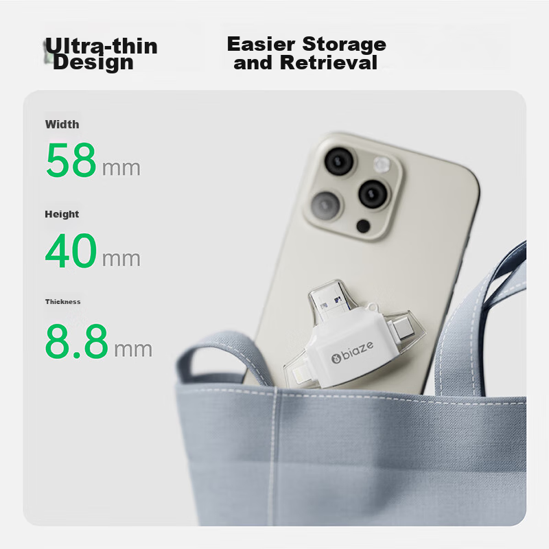 Biaze Multi-In Card Reader SD Memory Card Universal for Phones, Computers, Camer...