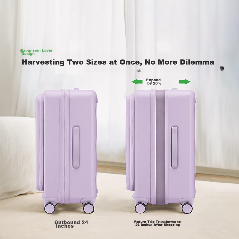 Bulaimei Large Capacity Side-Opening Suitcase for Women And Men, Business Trolle...