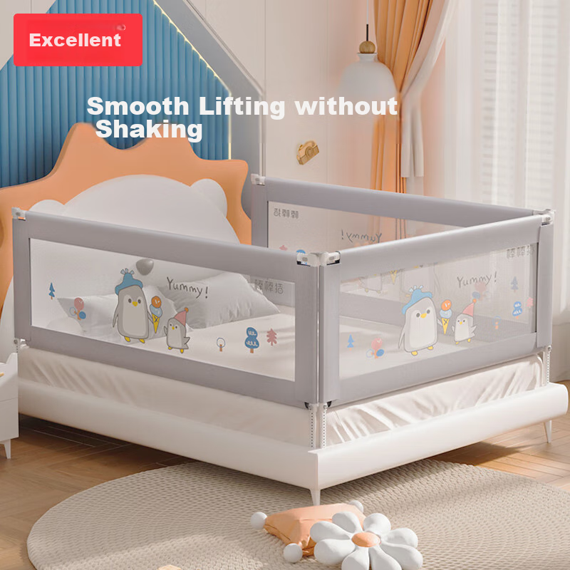 Bangbangzhu Bed Guardrail, Baby Fall Prevention Protective Barrier, Bedside Anti...