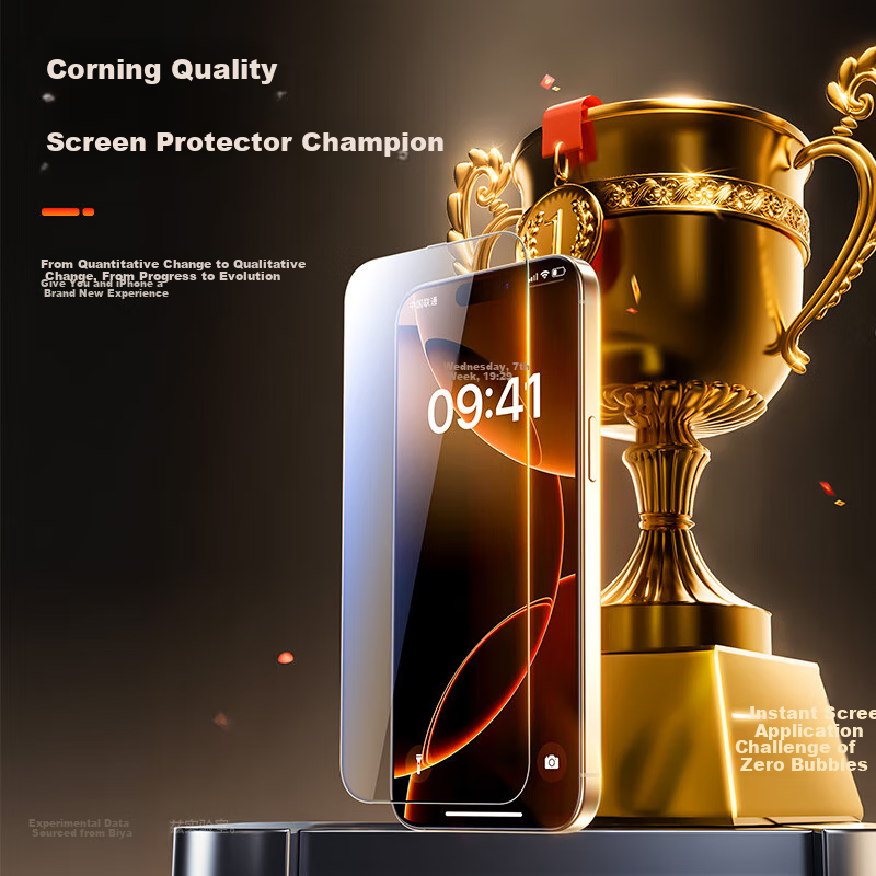 BIAZE Corning Dust-free Warehouse Apple 16ProMax Tempered Glass Film iPhone 16Pr...