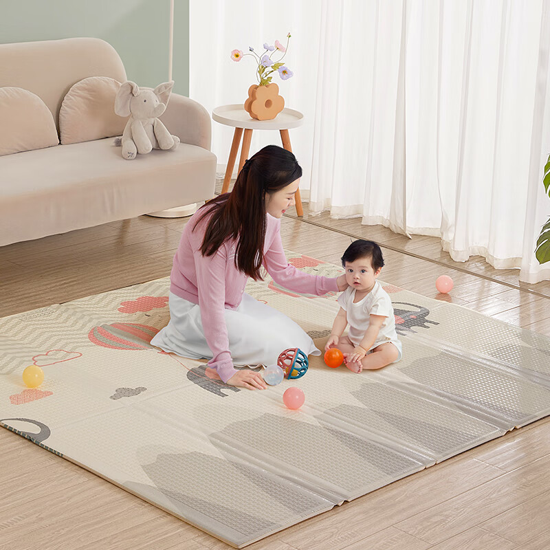 Babybox Crawling Mat XPE, Baby Play Mat, Double-Sided Foldable Floor Mat, PX16A1...