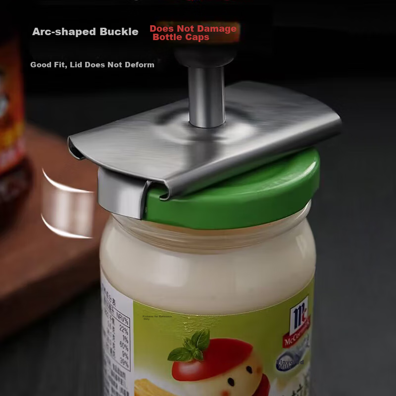 Baijie Can Opener, Stainless Steel Canned Food Opener, Manual Bottle Cap Opener,...