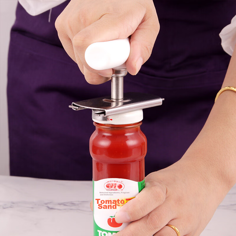 Baijie Can Opener, Stainless Steel Canned Food Opener, Manual Bottle Cap Opener,...