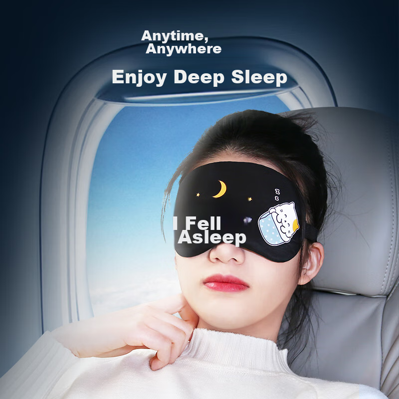 Beianshi Cold And Hot Eye Mask, Cartoon Sleep Mask for Light Blocking And Eye Pr...