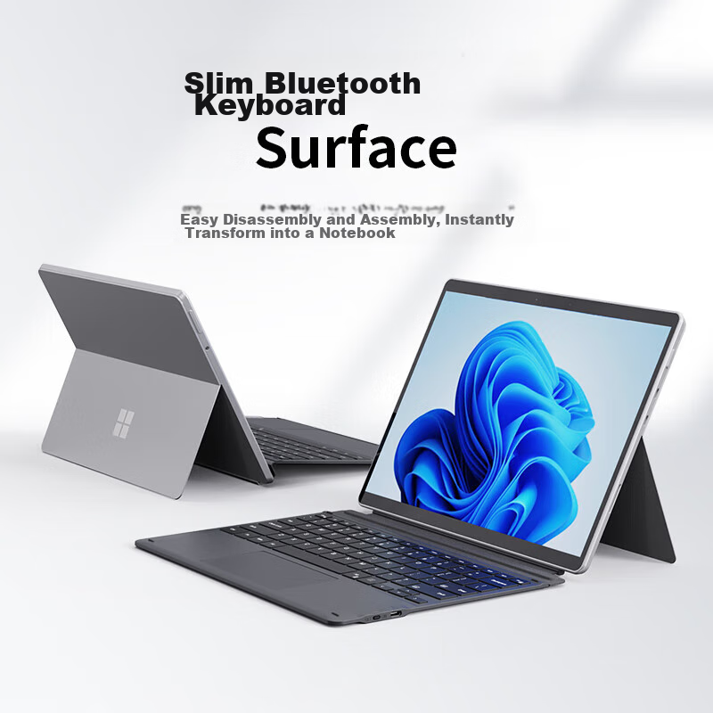 BIAZE Microsoft Surface Pro 8/9/10/11/X Bluetooth Keyboard, Wireless Laptop Keyb...