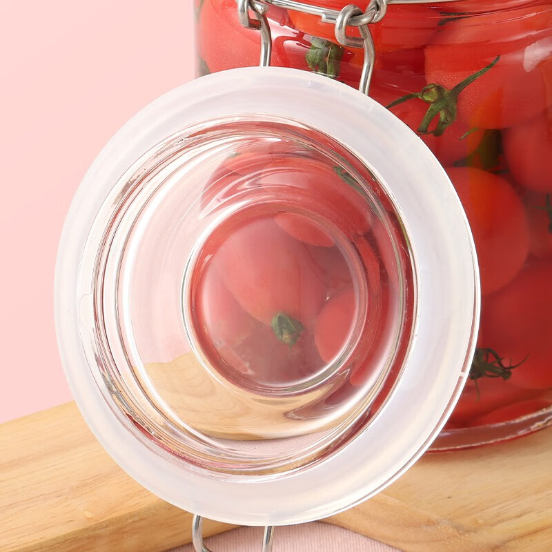 Baijie Glass Storage Jars Set of 3, Kitchen Pickle Jars, Honey Jars, Food Storag...