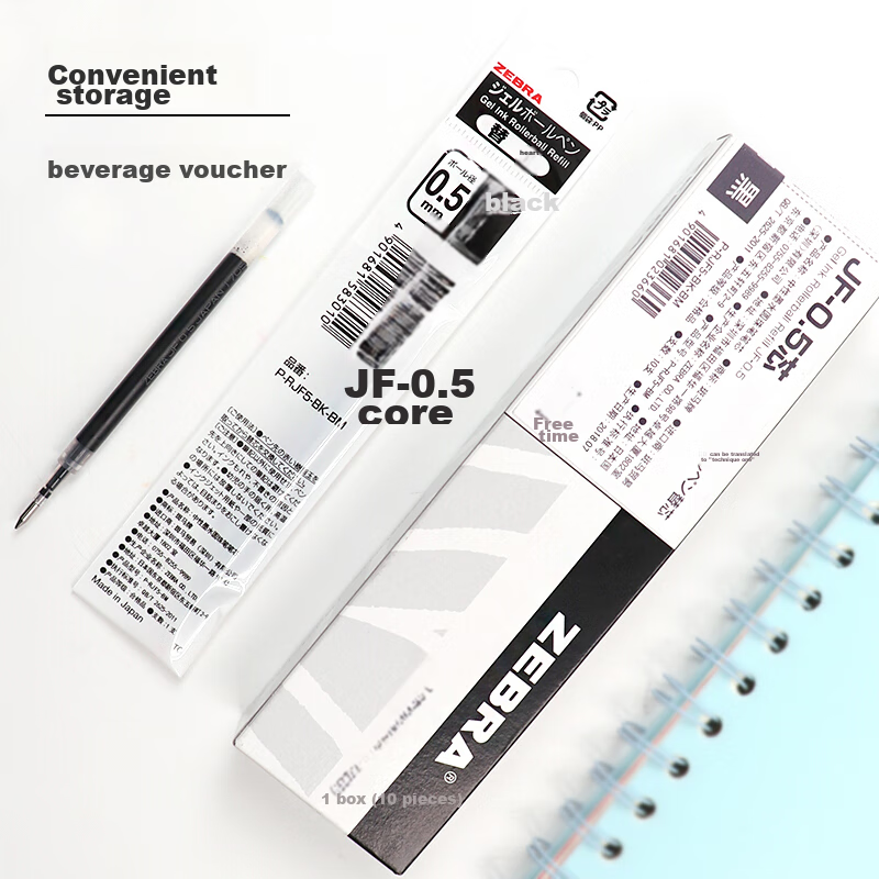 ZEBRA Brand Neutral Pen Refill 0.5mm for Exams (Compatible with JJ15/JJZ58/JJZ15...