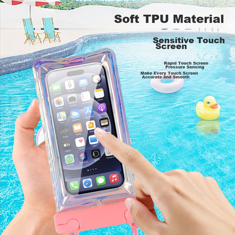 Aolang Waterproof Phone Pouch, Touchscreen Compatible, for Swimming, Water Park...