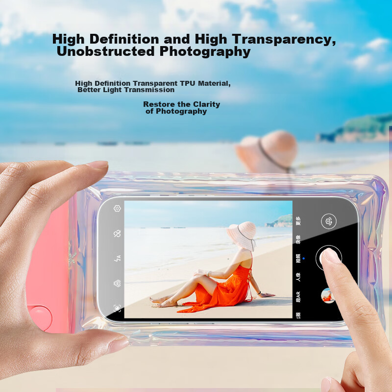 Aolang Waterproof Phone Pouch, Touchscreen Compatible, for Swimming, Water Park...