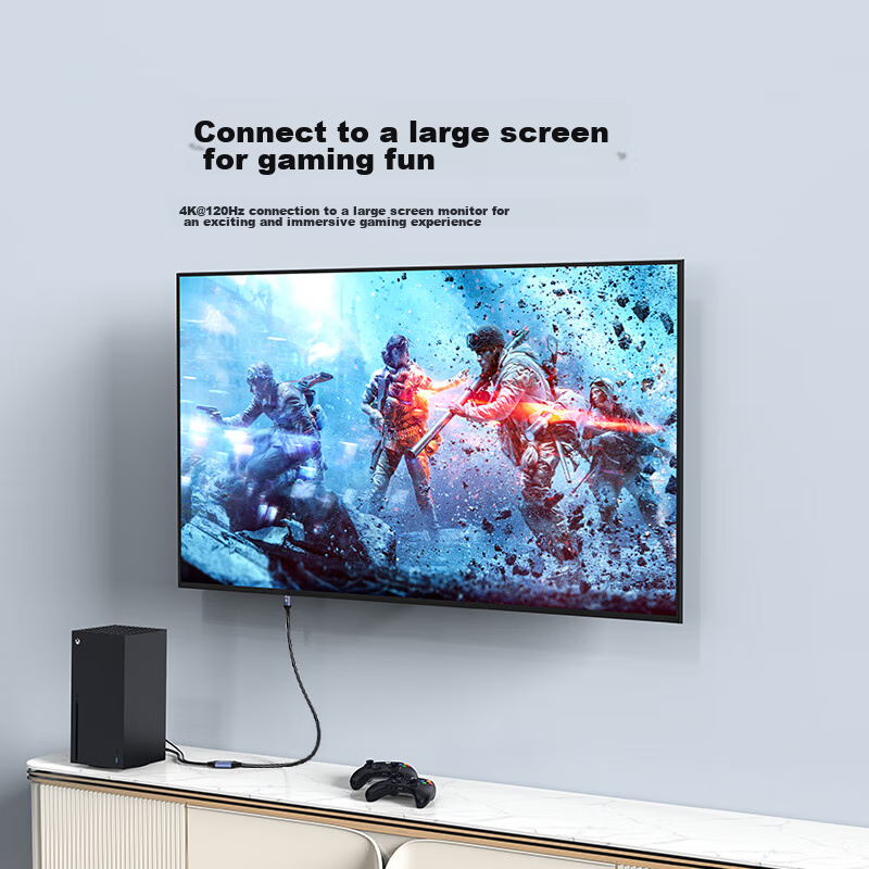 Biaze HDMI 2.1 to DP 1.4 Converter Cable, 2 Meters, 8K/60Hz Displayport Male Vid...