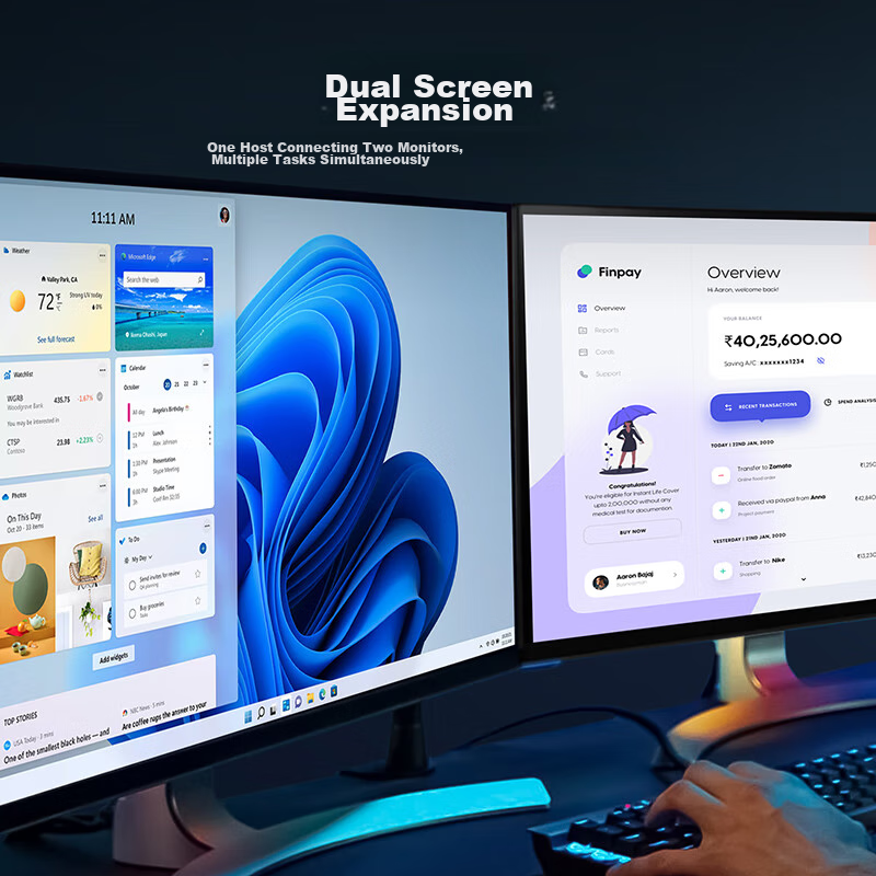 Biaze HDMI 2.1 to DP 1.4 Converter Cable, 2 Meters, 8K/60Hz Displayport Male Vid...