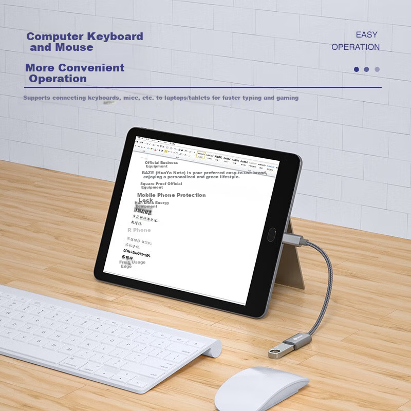 BIAZE OTG Data Cable Micro USB to USB Adapter Cable for Android Tablets and Phon...