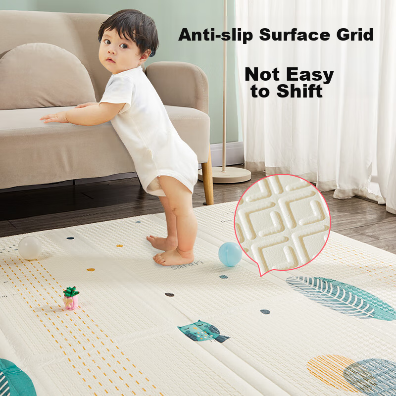 Babybox Crawling Mat XPE, Double-Sided Thickened Baby Play Mat, Foldable Home Us...
