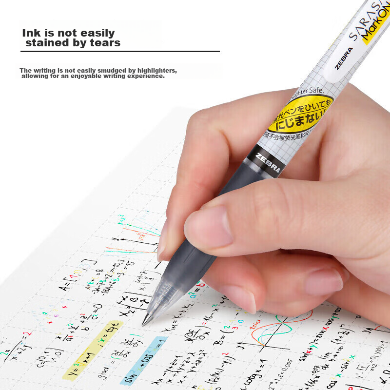 ZEBRA ZEBRA Scholar Series 0.4mm Bullet Tip Click Sign Pen for Students Brush Pe...