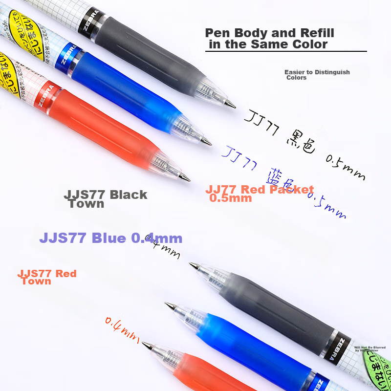 ZEBRA ZEBRA Scholar Series 0.4mm Bullet Tip Click Sign Pen for Students Brush Pe...
