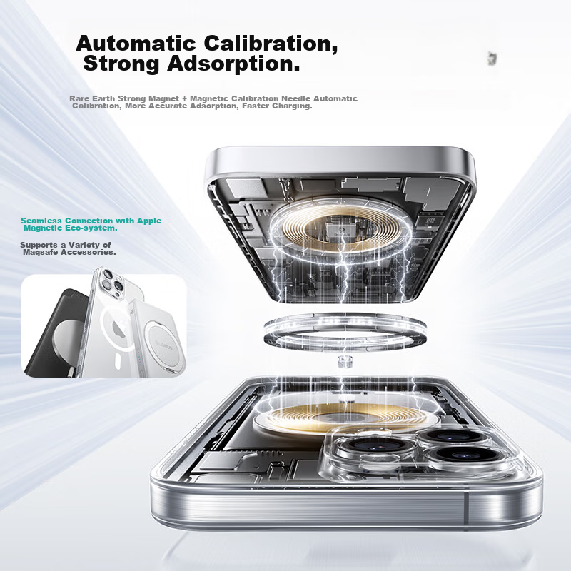 Baseus [Ice Clear Style] IPhone 16 Pro Case, Apple 16 Pro Protective Cover, Magn...