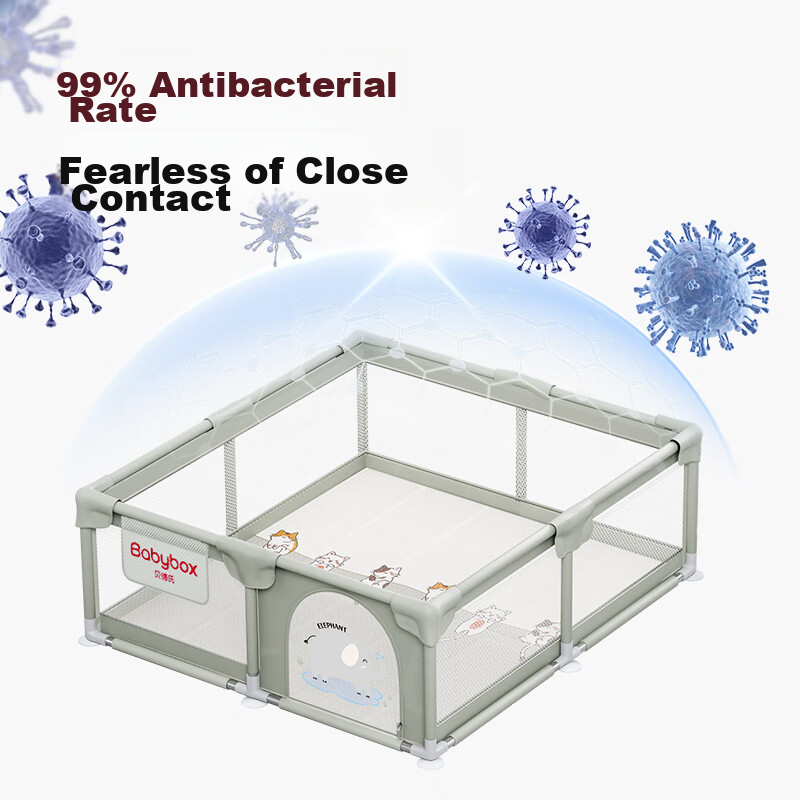 Babybox Antibacterial Baby Play Mat, Floor Fence, Children's Crawling Mat, Baby...