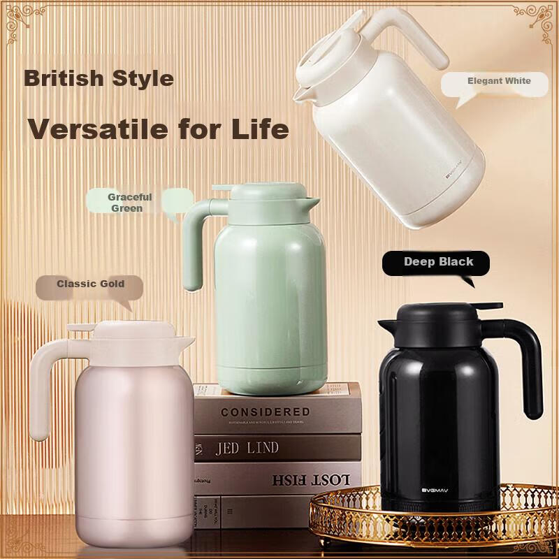 BVGMAV (BVGMAV) Insulated Kettle British Household Insulated Water Kettle Large...