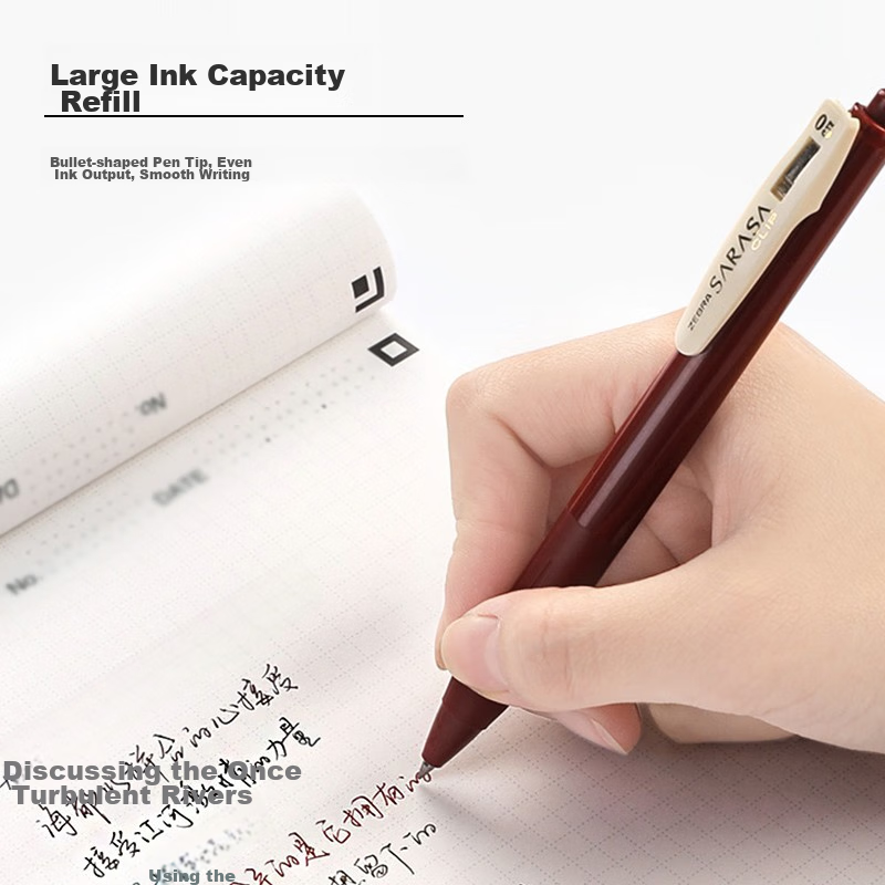 ZEBRA JJ15-V New Retro Color Gel Pen, 0.5mm, Click-Type Signature Pen, Bullet Ti...