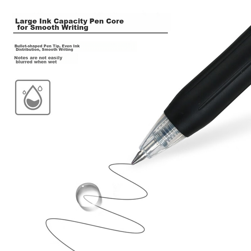 ZEBRA JJ15 Retractable Gel Pen, Signature Pen, 0.5mm Bullet Tip Gel Ink Pen, Stu...