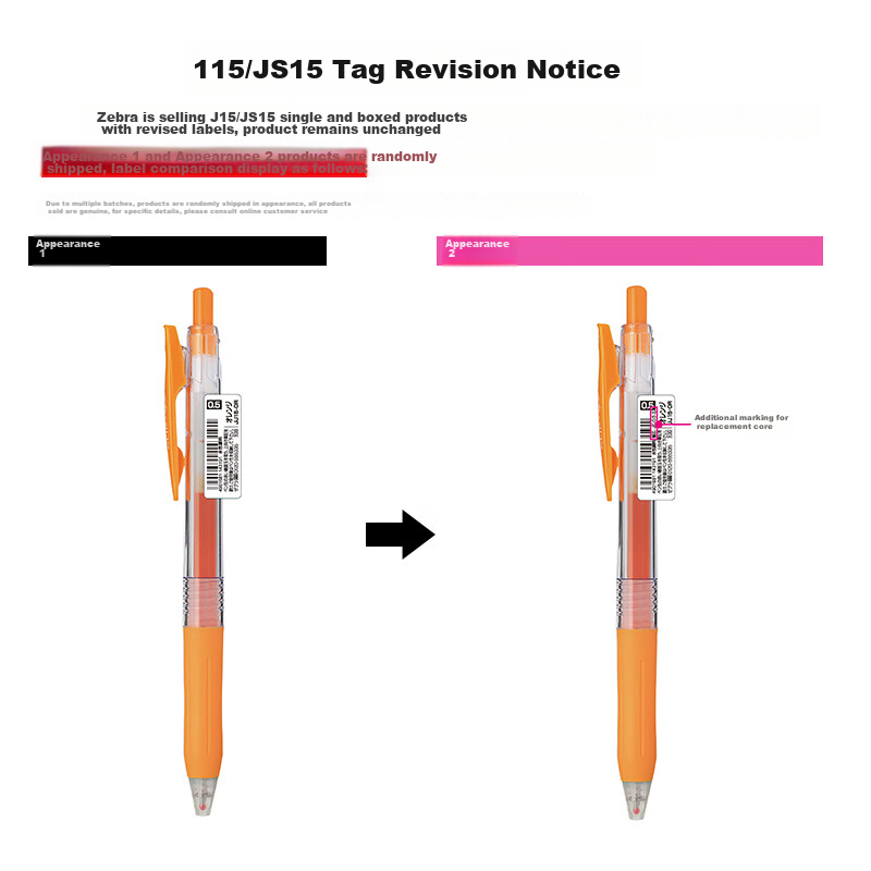 ZEBRA JJ15 Retractable Gel Pen, Signature Pen, 0.5mm Bullet Tip Gel Ink Pen, Stu...