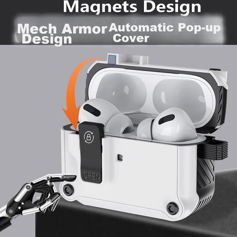 Chuangsimi AirPods 4 Protective Case, Shockproof Armor Shell, Fourth Generation...