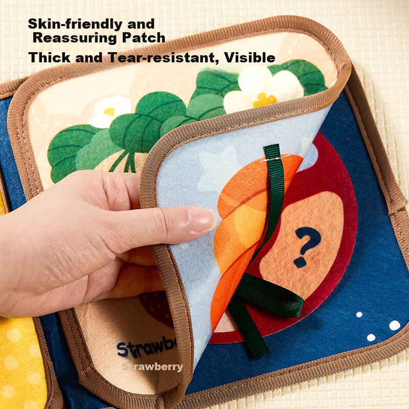 Bessnae Tear and Chew Baby Toy Fabric Book Quiet Hand Torn Book Early Education...