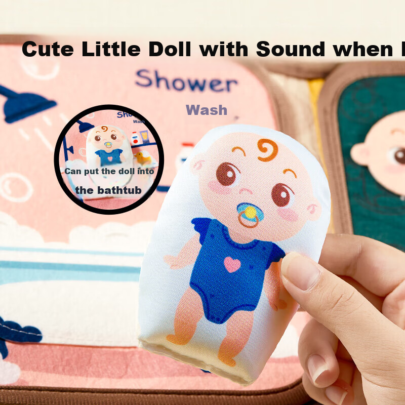 Bessnae Tear and Chew Baby Toy Fabric Book Quiet Hand Torn Book Early Education...