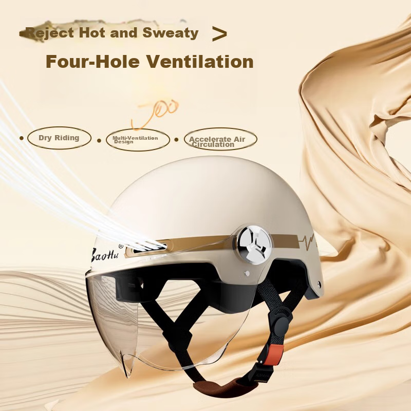 Baohuxin National Standard 3C Certified Electric Vehicle Helmet, Motorcycle Safe...