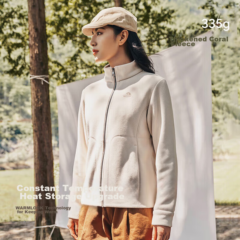 Pelliot Outdoor Fleece Jacket, Women's Spring Fleece Inner Liner, Warm Jacket, 1...