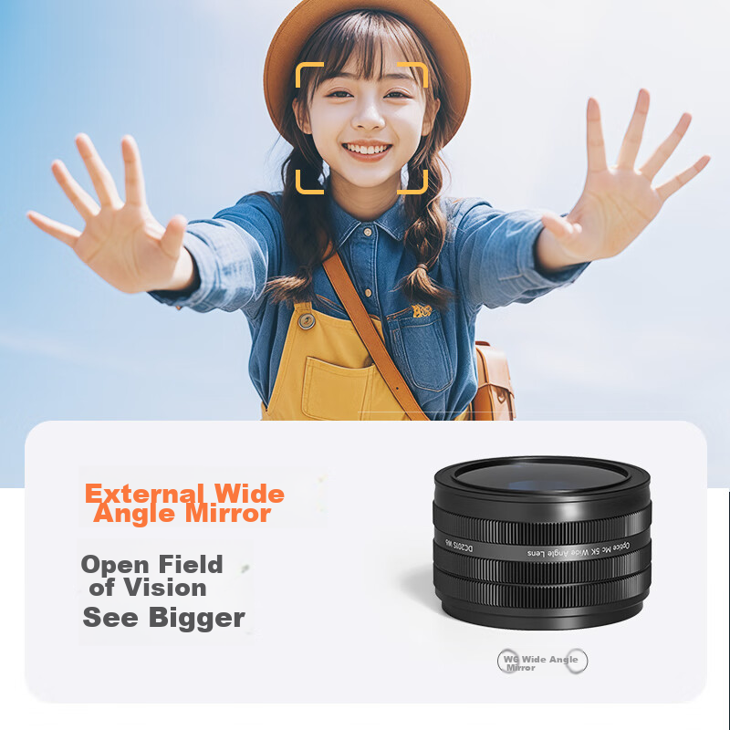 CAIZU 4800W Effective Pixel Mirrorless Camera, Dual Lens Digital Camera, 5K Vide...