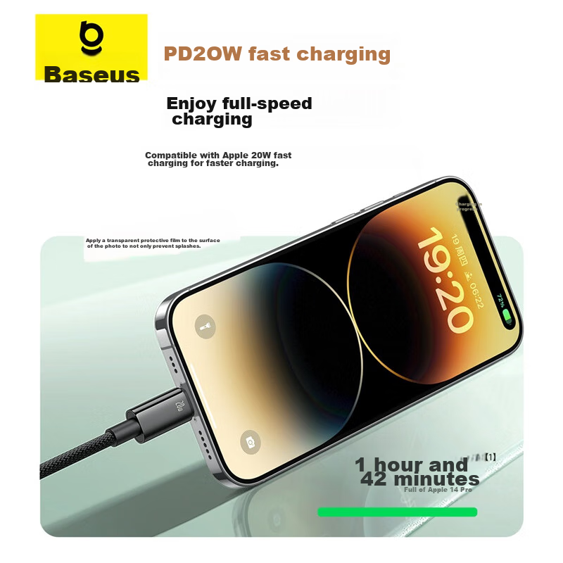Baseus [Tungsten Gold] Series Magnetic Charging Cable, Apple Type-C Data Cable,...