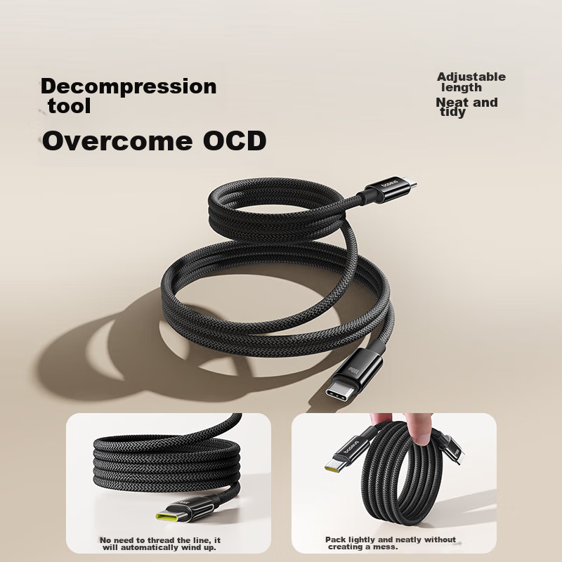 Baseus [Tungsten Gold] Series Magnetic Data Cable, Type-C Apple 15/16 Charging C...