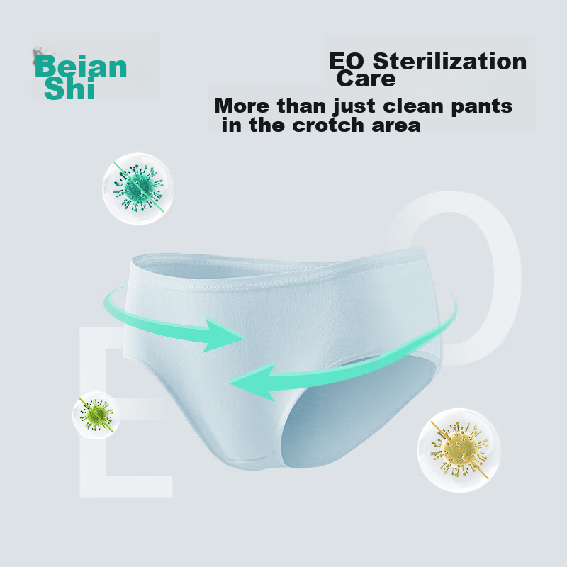 Beianshi Disposable Women's Underwear, Pure Cotton, Travel-Friendly, Hygienic, N...