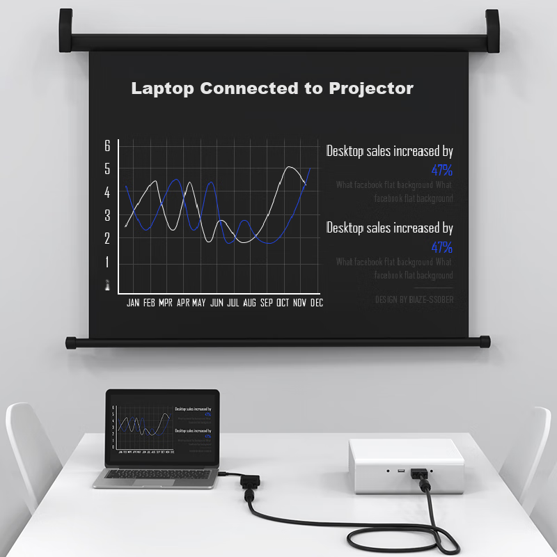 Biaze Mini DP to VGA Converter Cable, High-Definition Thunderbolt Adapter, Compa...