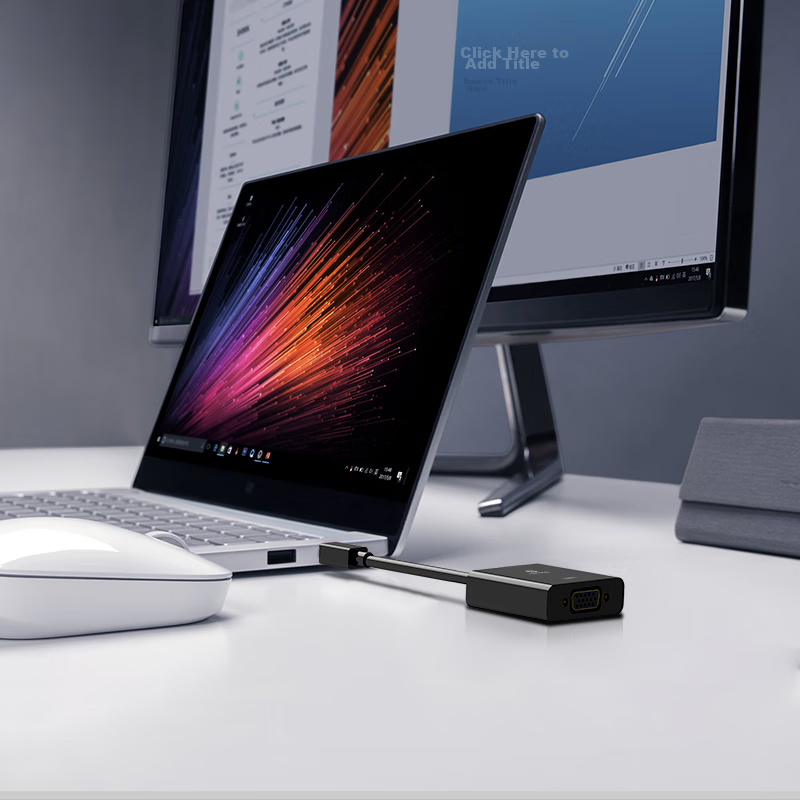 Biaze Mini DP to VGA Converter Cable, High-Definition Thunderbolt Adapter, Compa...