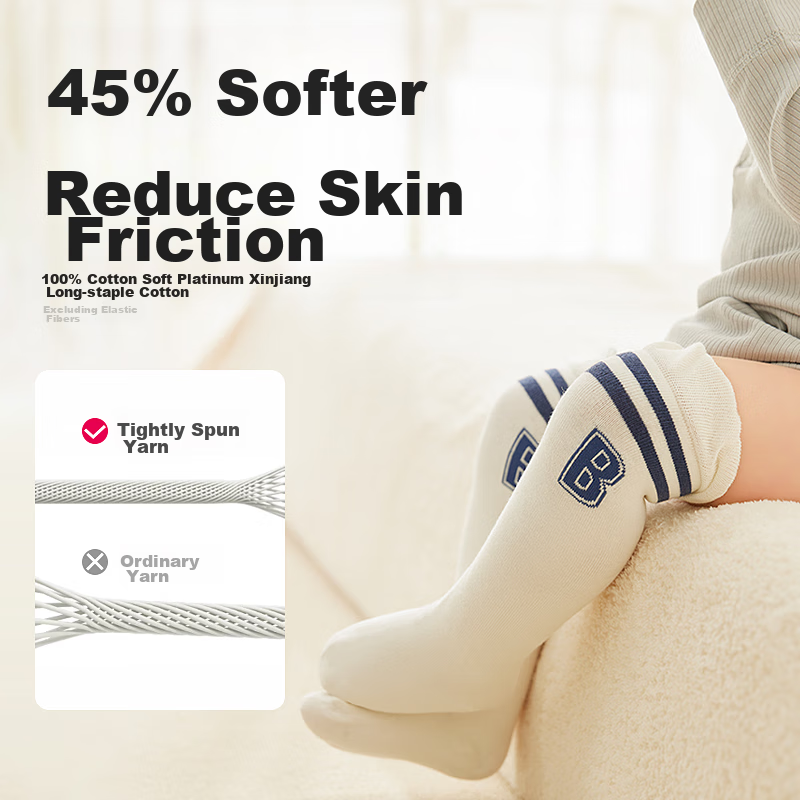 Beibi Baby Socks, Long Socks, Spring And Autumn, Pure Cotton, for Newborn Boys,...