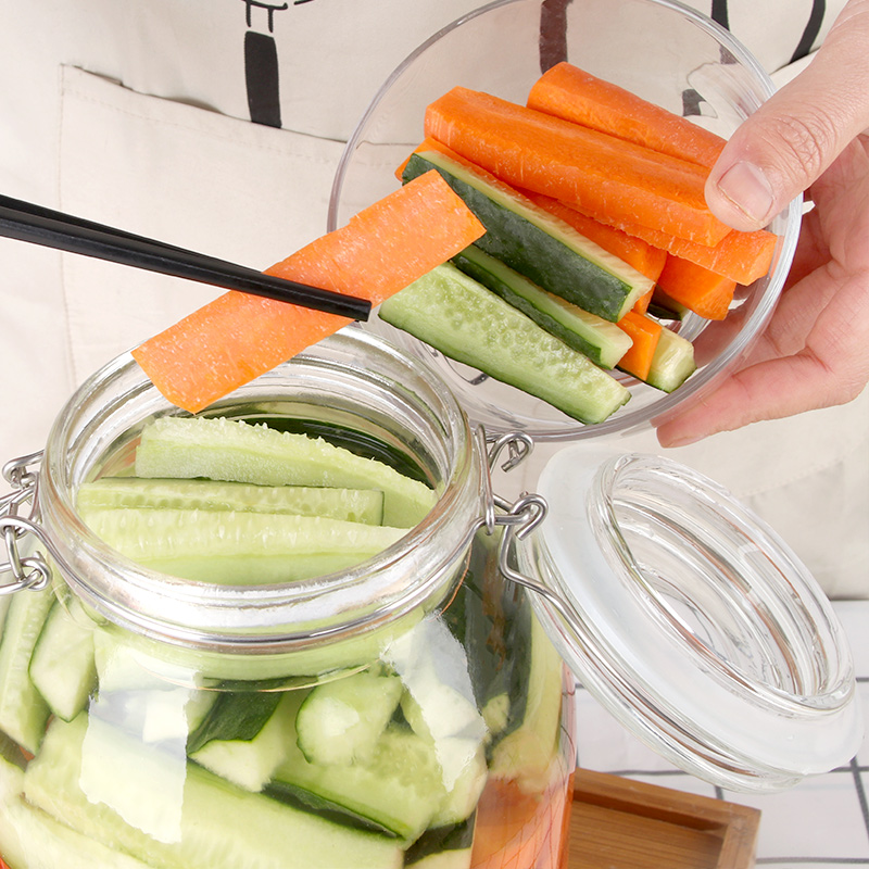 Baijie Glass Sealed Jar, Alcohol Infusion Container, Pickle Jar, Alcohol Ferment...