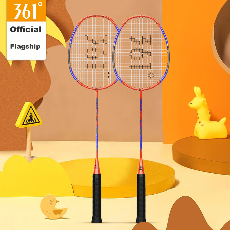 361° Badminton Racket, Professional Competition Training All-In Racket Set, Upgr...