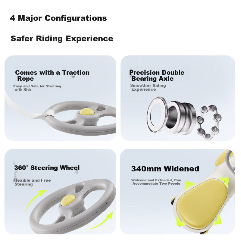 Babybox Twist Car with Anti-rollover Children's Music Scooter Rocking Car Slidin...