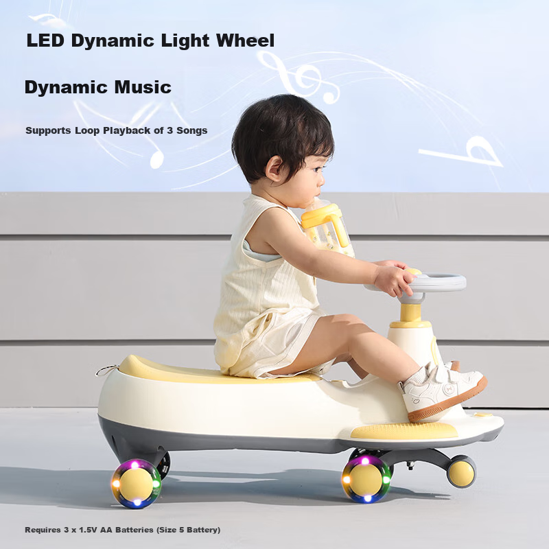 Babybox Twist Car with Anti-rollover Children's Music Scooter Rocking Car Slidin...