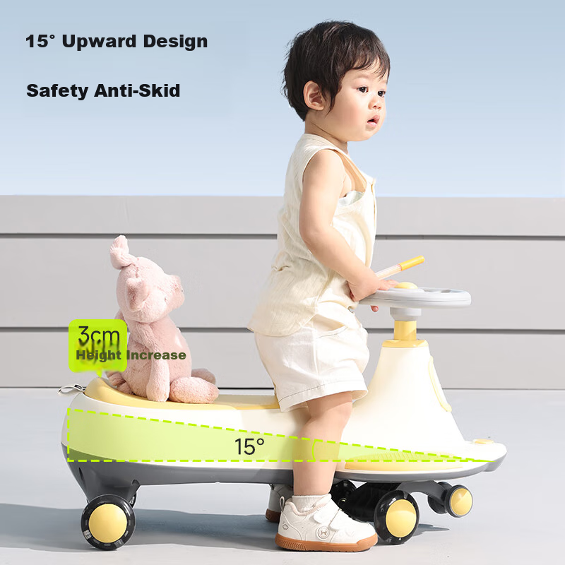 Babybox Twist Car with Anti-rollover Children's Music Scooter Rocking Car Slidin...