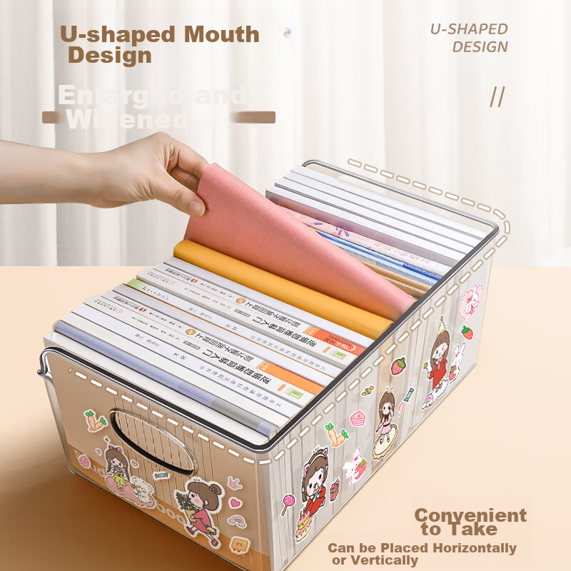 [Super Popular] Shuxing Bookshelf Desktop Storage Box, Acrylic Transparent Large...