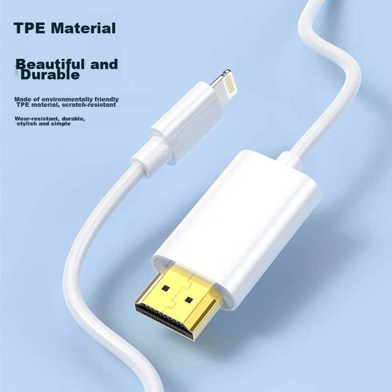 Biaze Lighting to HDMI Cable, Apple IPhone Screen Mirroring Cable/Screen Casting...